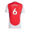 Maillot de Supporter Arsenal Gabriel 6 Domicile 2024-25 Pour Enfant